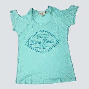 Lagaci Bora Bora cold off shoulder tshirt
